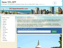 Tablet Screenshot of dcapartments.com
